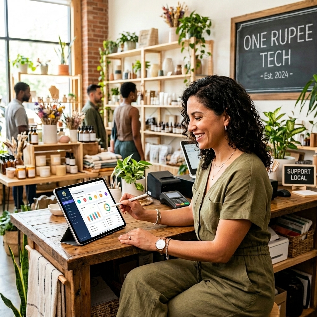 Small scale business digitally upgrading